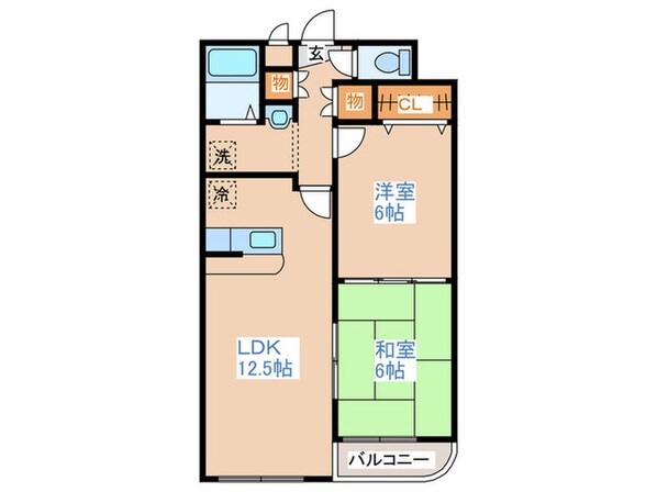 プロシ－ド澄川の物件間取画像